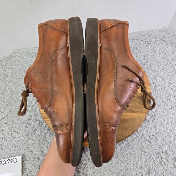 Samuel Hubbard Mens 9 Market Cap Toe Whiskey Brown Lifestyle Daily Oxford Shoe main image 6